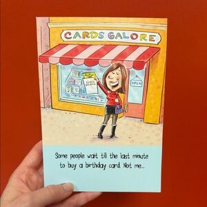 Funny Birthday Card with Cartoon Design